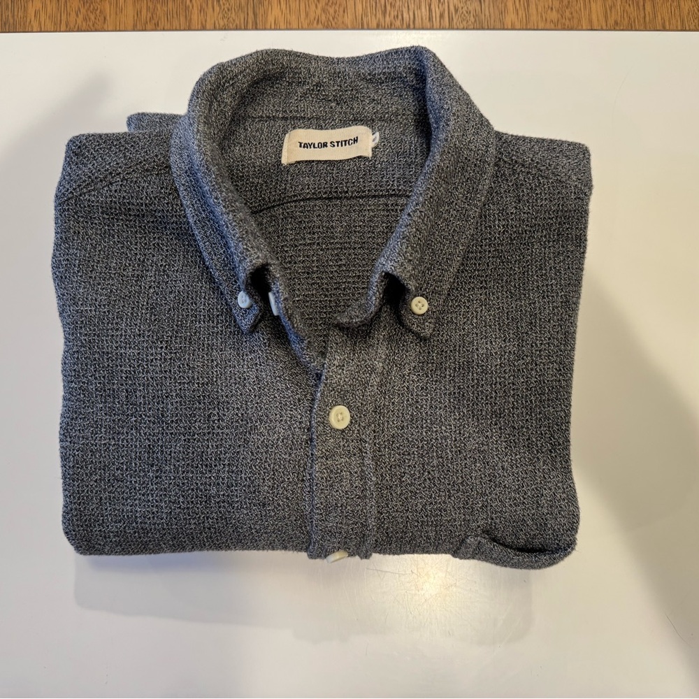 Taylor Stitch Gray Casual Button Down Shirt
